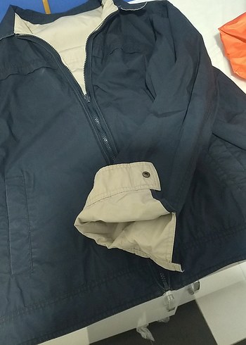 Erkek Lacivert Fermuarlı Rahat Kesim Ceket uniseks - Görsel 2