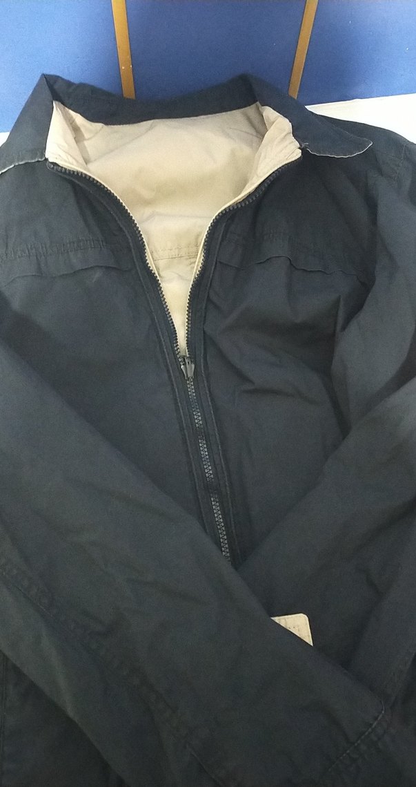 Erkek Lacivert Fermuarlı Rahat Kesim Ceket uniseks - Görsel 3