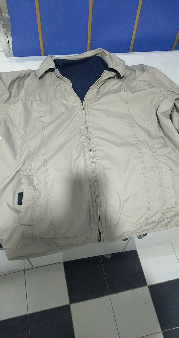 Erkek Lacivert Fermuarlı Rahat Kesim Ceket uniseks - Görsel 4