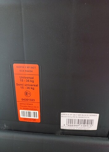 15-36 kg Beden gri Renk Britax Römer Oto Koltuğu