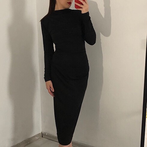 H&M midi elbise