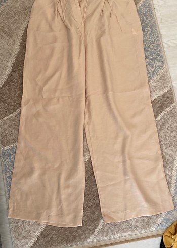 Diğer Bej Kadın Kumaş Pantolon Midi Boy