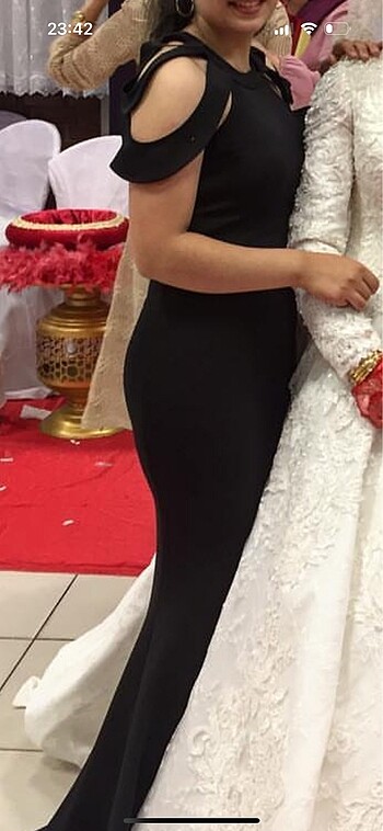 Elbise balık abiye elbise 1.60 boy 57 kg resimdeki beden