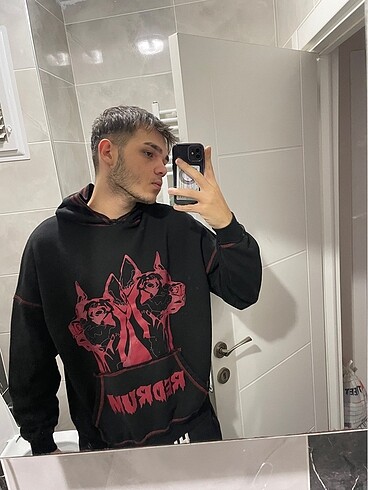 Redrum Cursed Dogs Red Sweatshirt