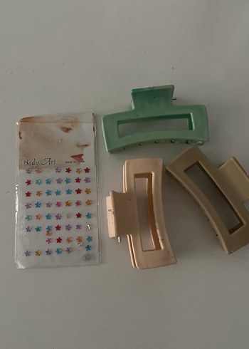 Çok Renkli Plastik Tokalı Saç Tokaları