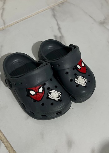 Gri Örümcek Adam Baskılı Erkek Çocuk Terlik - Görsel 2