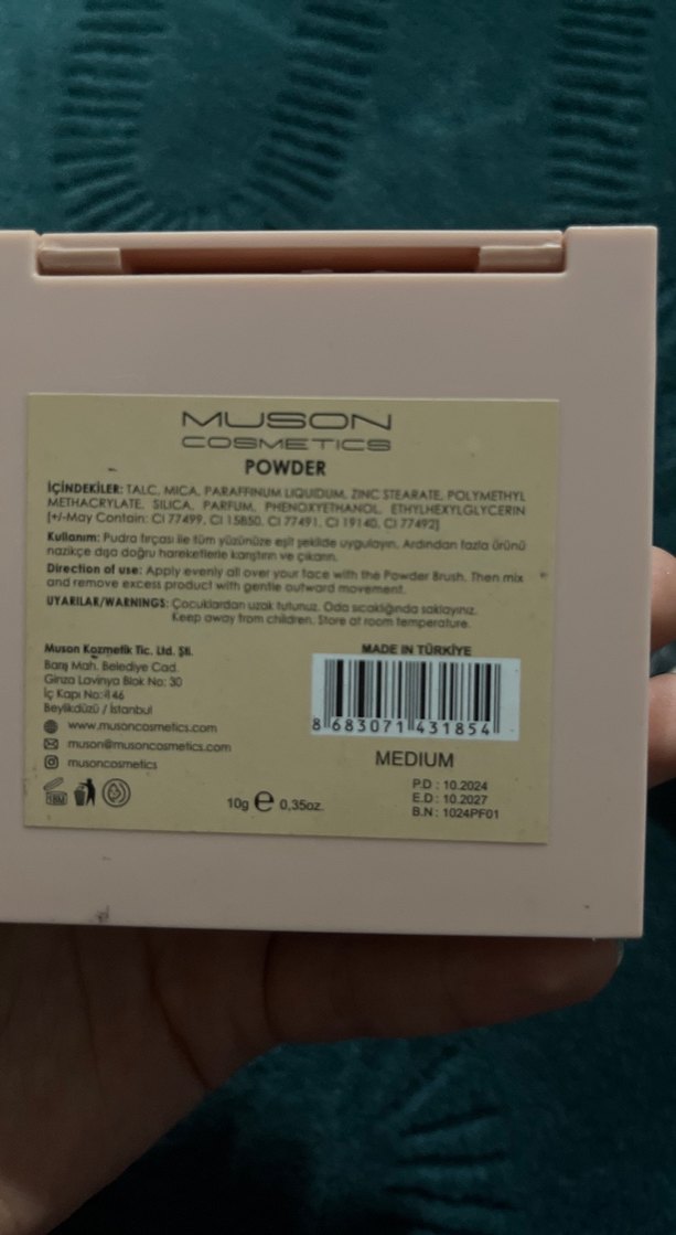 Bej Muson Pudra ve Makyaj Ürünleri - Görsel 5