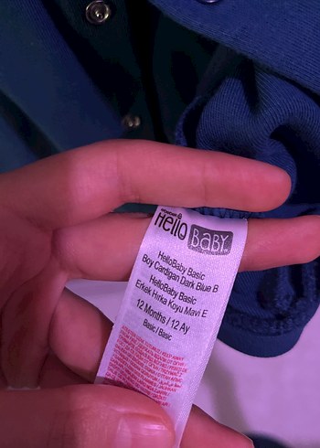 Koyu Mavi Düğmeli Kız Çocuk Ceketi - Görsel 3