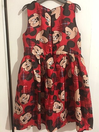 4 Yaş Beden bordo Renk H&M mickey mouse elbise