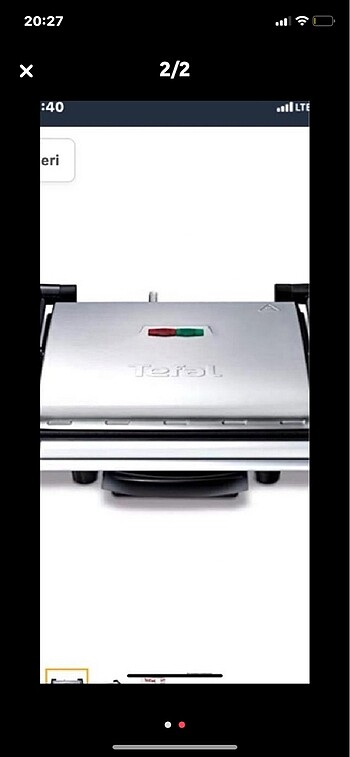 Tefal ızgara tost makinası