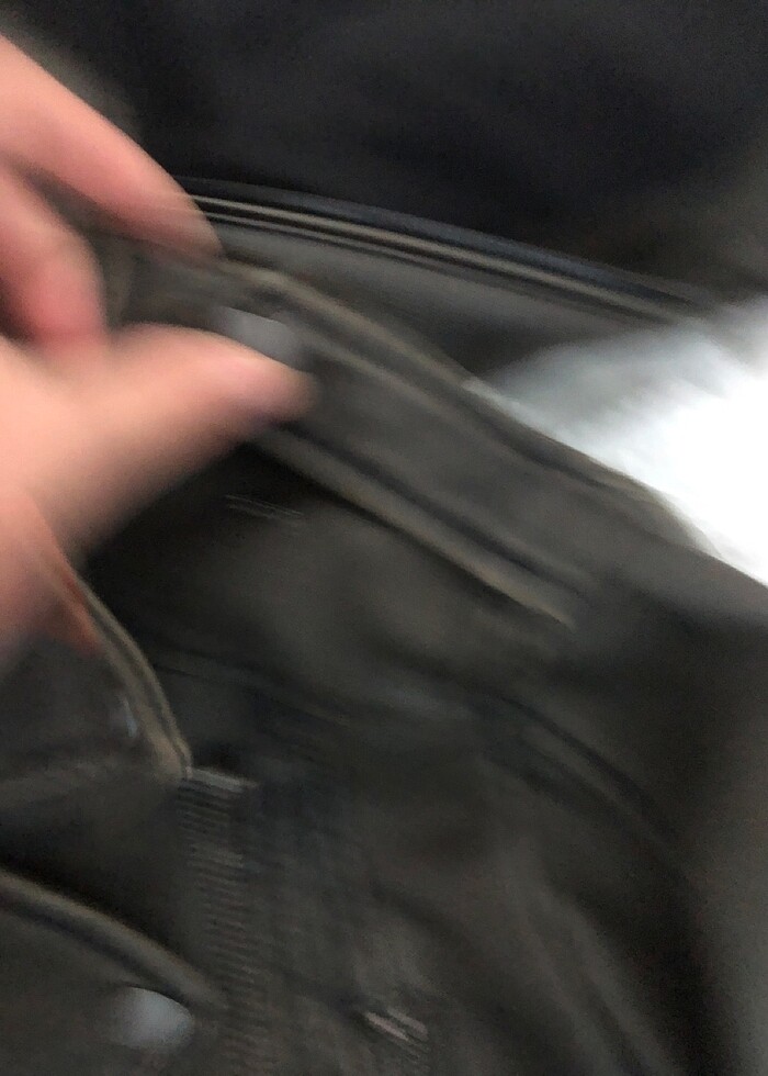 Eskitilmiş deri ceket - Görsel 3