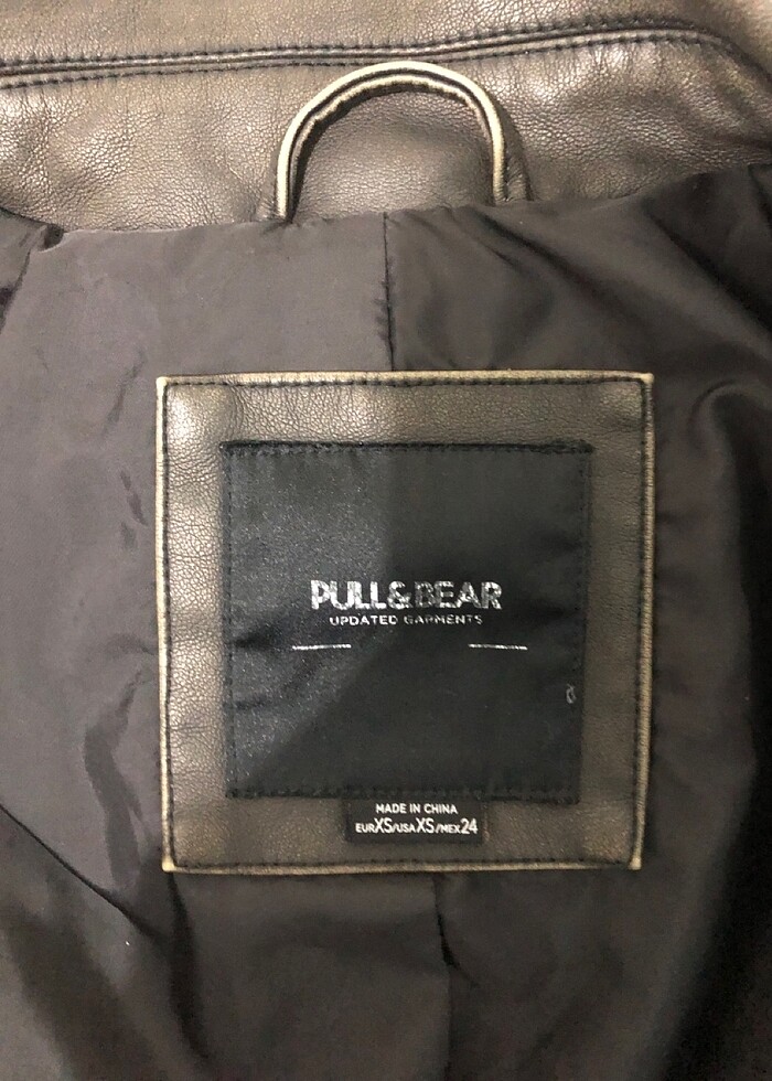 Eskitilmiş deri ceket - Görsel 2