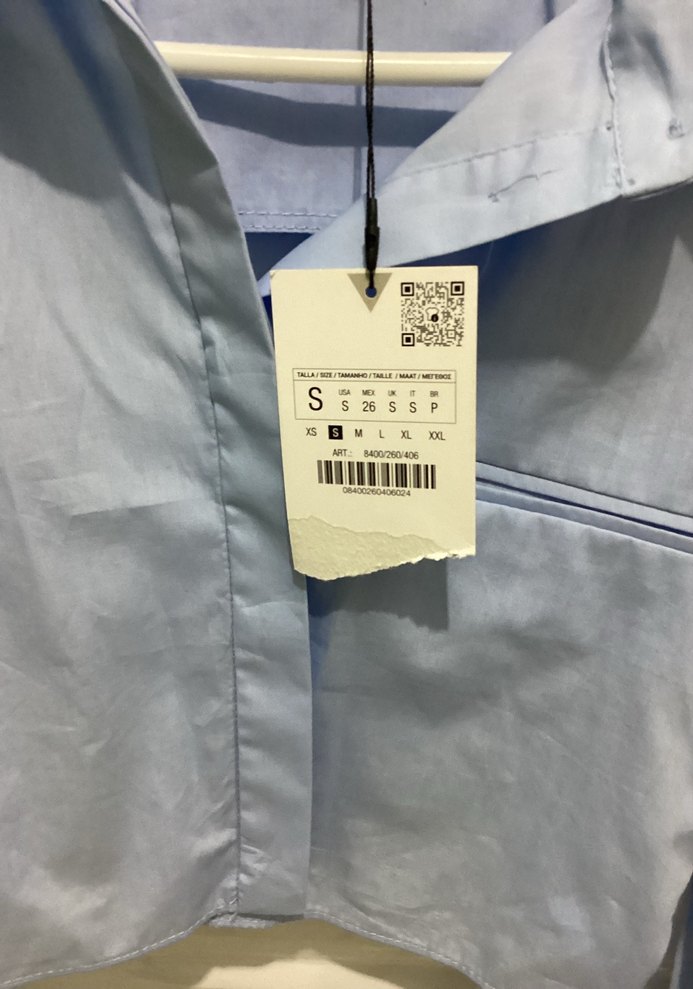 Mavi Kemerli Kadın Gömlek - Görsel 5