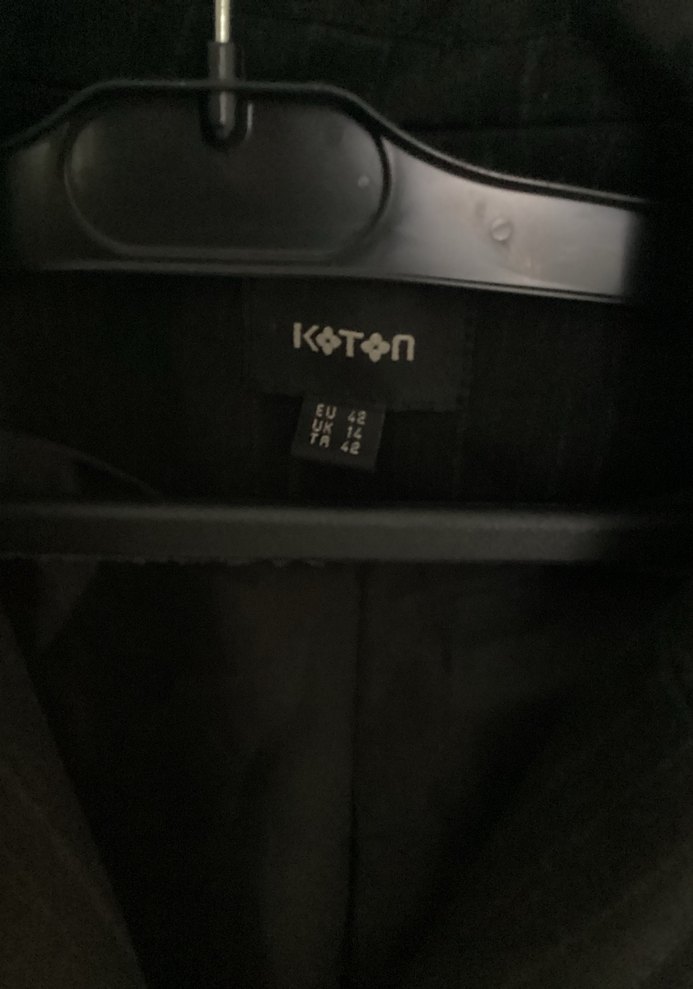 Siyah Düğmeli Kadın Blazer Ceket - Görsel 2