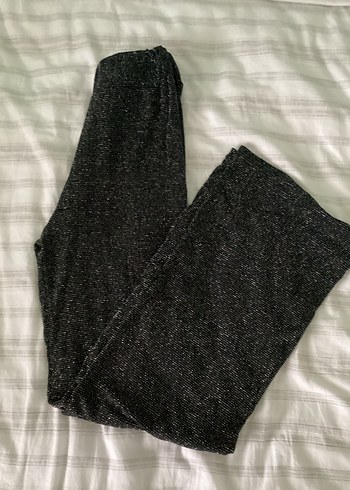 Siyah Pilili Kadın Kumaş Pantolon - Görsel 2