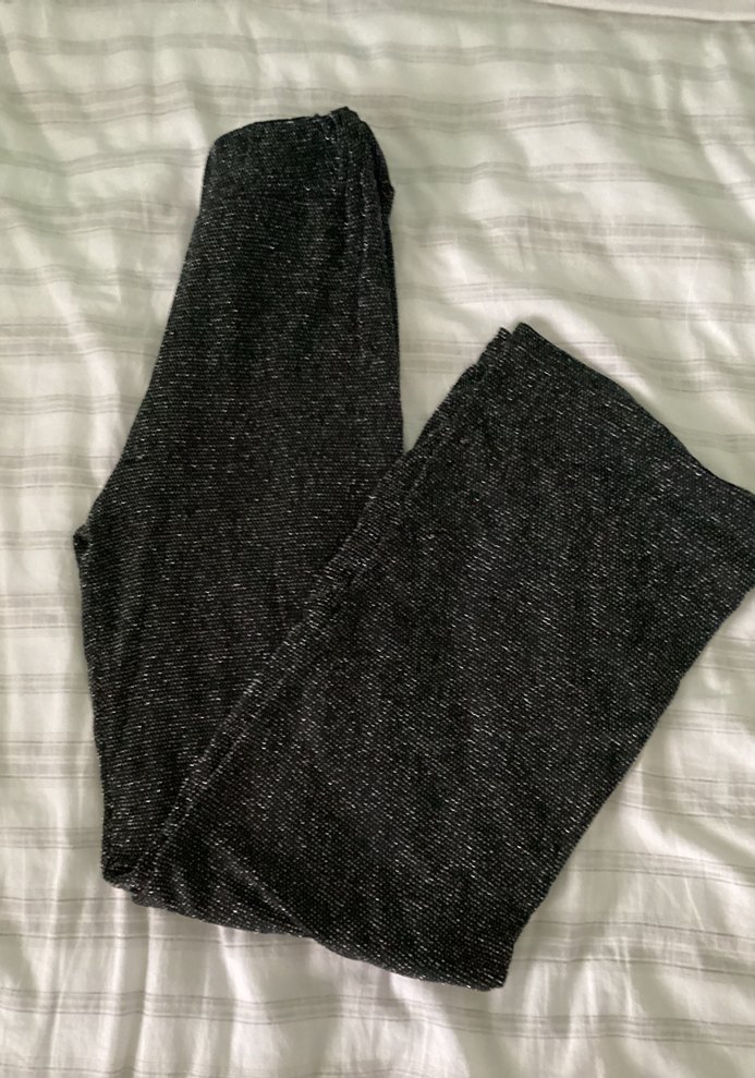 Siyah Pilili Kadın Kumaş Pantolon - Görsel 2