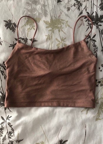 Kahverengi İnce Askılı Bralet