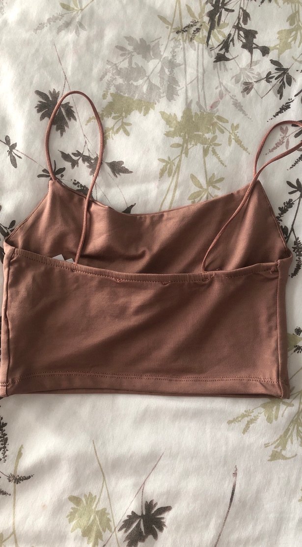 Kahverengi İnce Askılı Bralet - Görsel 3