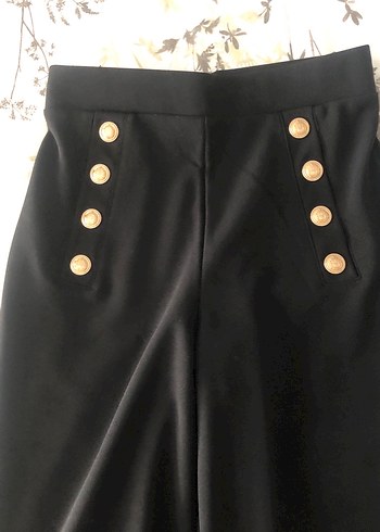 Tokalı Siyah Baskılı Denim Pantolon - Görsel 4