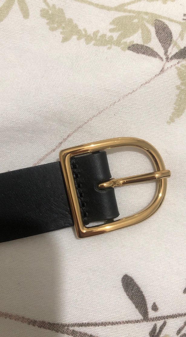 Siyah Deri Perçinli Goth Kadın Kemer - Görsel 5