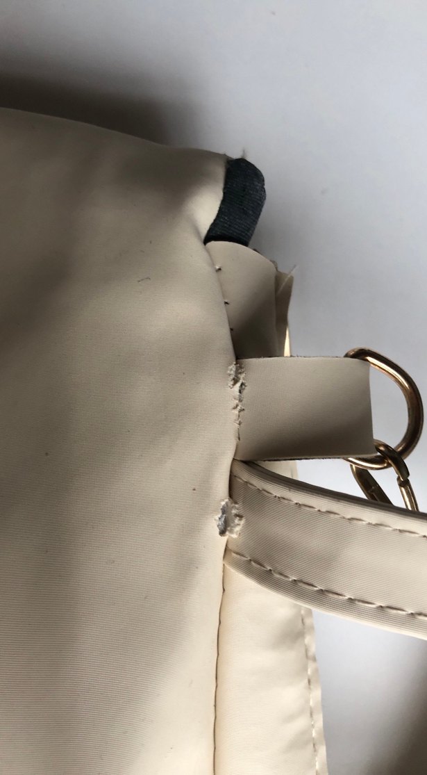 Beyaz Fermuarlı Kadın Çanta - Görsel 5