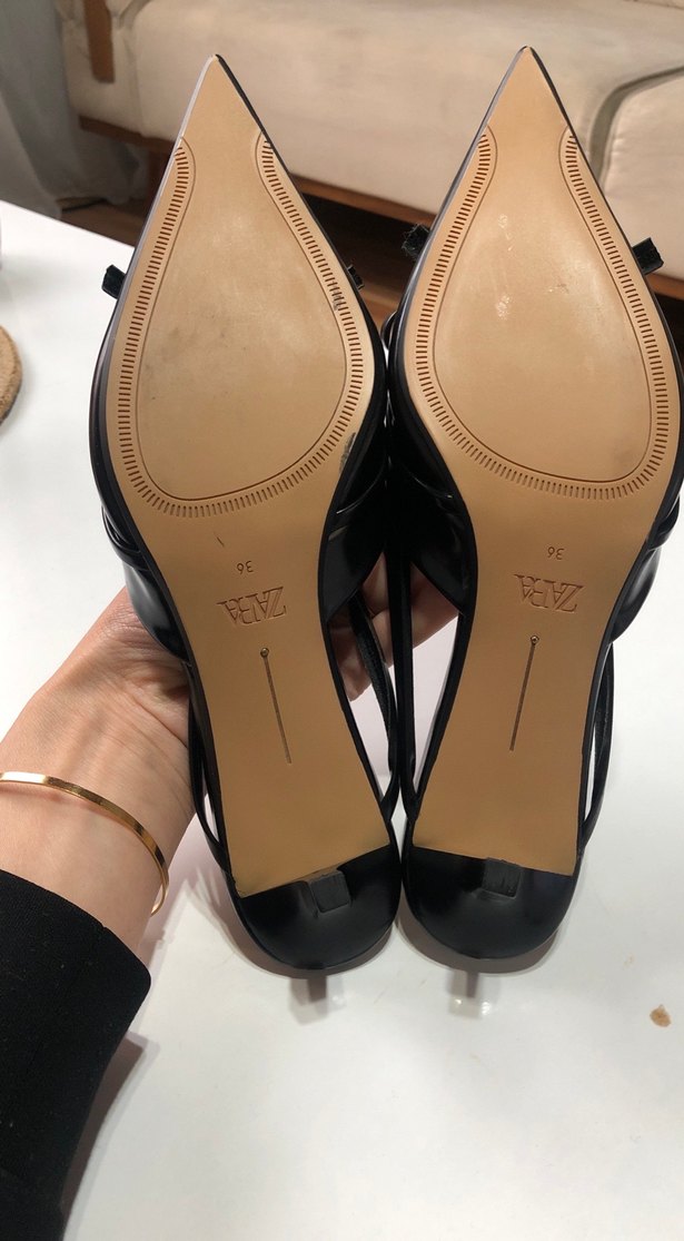 Siyah Fiyonklu Stiletto Topuklu Kadın Ayakkabı - Görsel 3