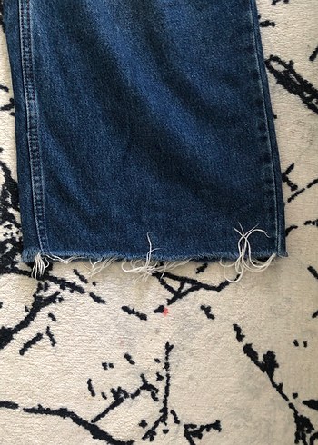 Bohem Tarz Geniş Kesim Midi Kot Pantolon - Görsel 2