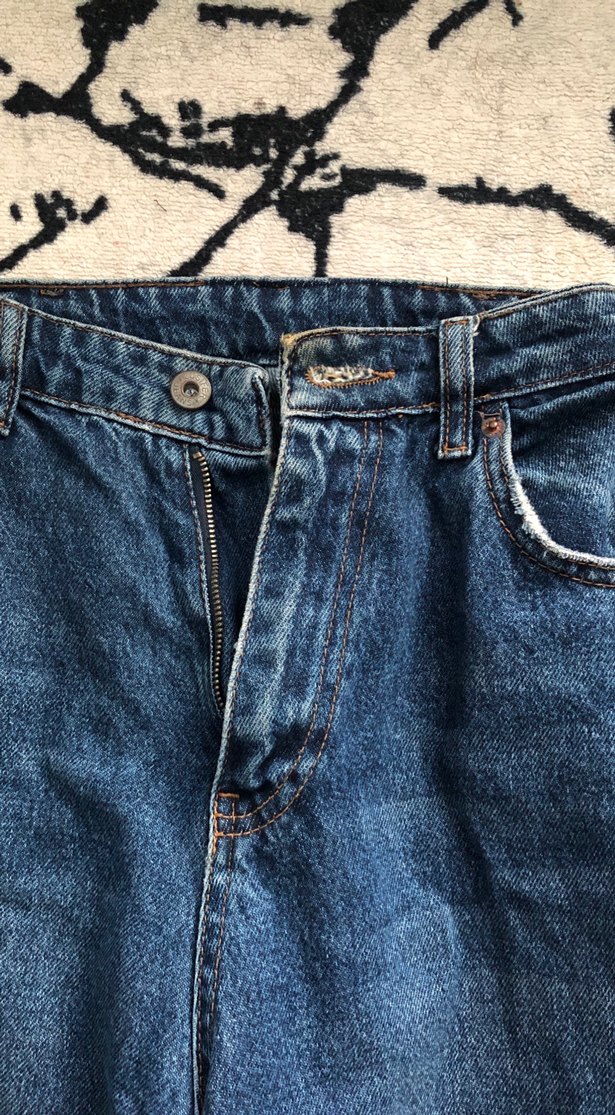 Bohem Tarz Geniş Kesim Midi Kot Pantolon - Görsel 3