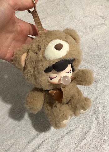 Kahverengi Peluş Ayı Kostümlü Bebek - Görsel 5