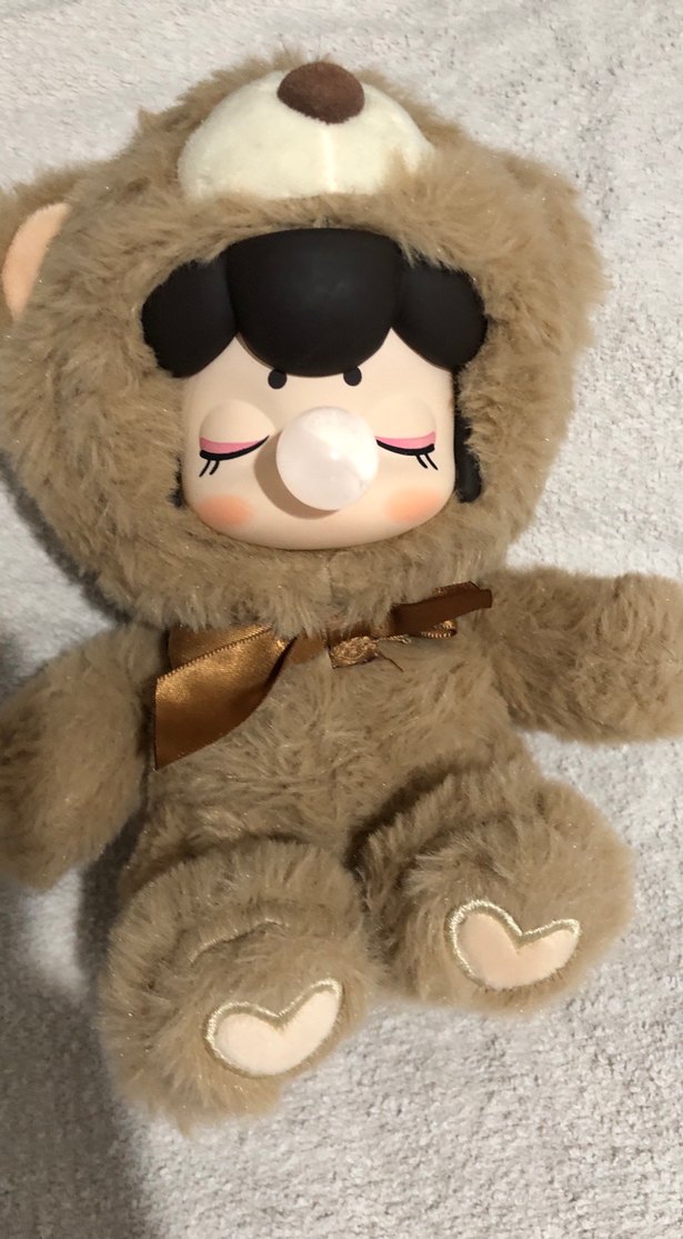 Kahverengi Peluş Ayı Kostümlü Bebek - Görsel 2