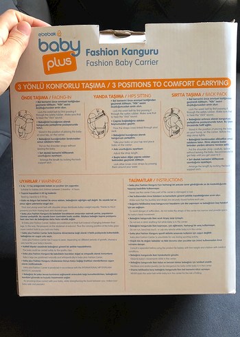 4-20 KG Bebek Taşıma Kanguru Siyah - Görsel 3