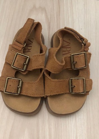 Koz Erkek Çocuk Kahverengi Süet Tokalı zara Sandalet