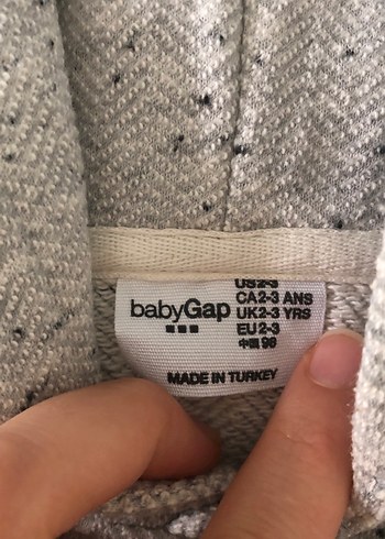 Gri Kapüşonlu Erkek Çocuk Sweatshirt - Görsel 2