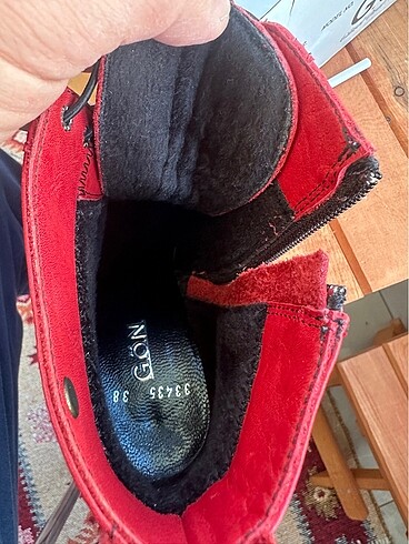 Gön deri bot. Sıfır ayarında. El işçiliği gerçek deri. Muadili 3 - Görsel 2