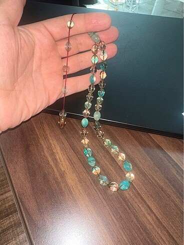 Ateş kehribar Tesbih. Muhammet tacir imzalı - Görsel 3