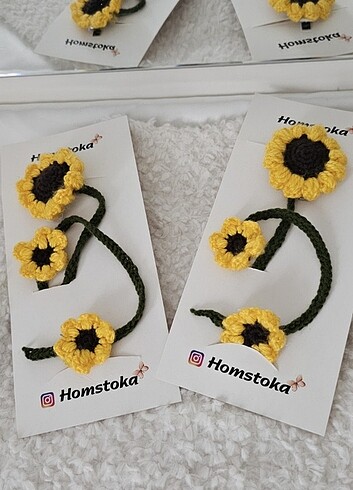 Tasarımcı Ayçiçek sarkıt toka