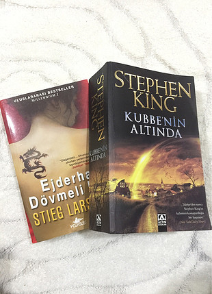 m Beden Ejderha Dövmeli Kız Kubbenin Altında Stephen King Stieg Larsson