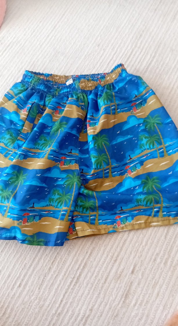 Erkek Çocuk Renkli Mavi Deniz Temalı Şort - Görsel 2