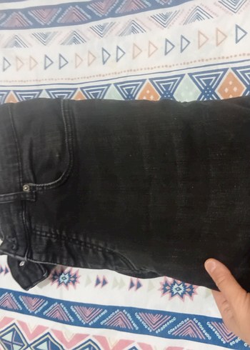 Siyah Kadife Erkek Jean, Normal Boy, Tokalı - Görsel 5