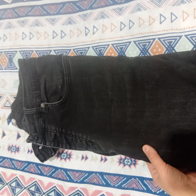 Siyah Kadife Erkek Jean, Normal Boy, Tokalı - Görsel 5