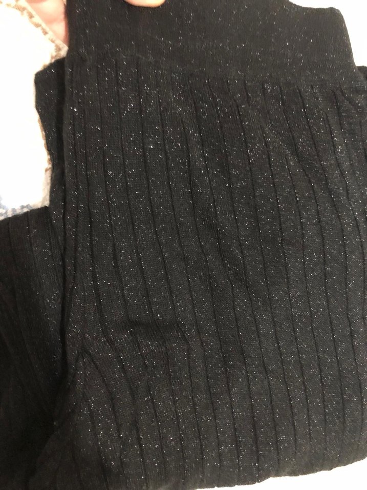 Kadın Siyah Pilili Salaş Kumaş Pantolon - Görsel 4