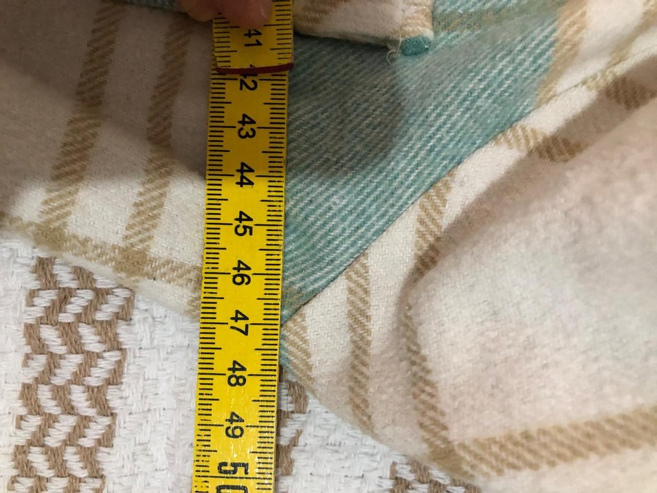 Düğmeli Turkuaz Kareli Mini Gömlek - Görsel 3