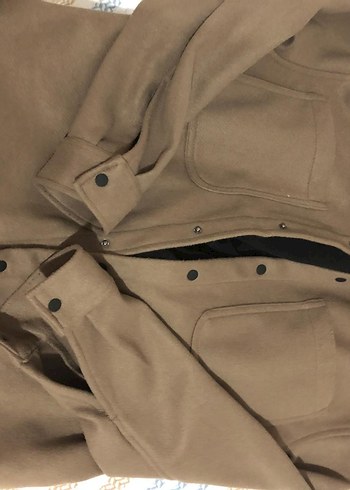 Düğmeli Kahverengi Erkek Süet Palto - Görsel 5