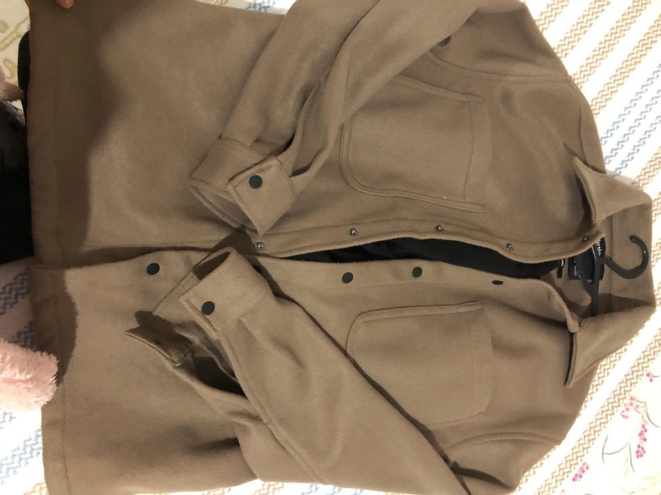 Düğmeli Kahverengi Erkek Süet Palto - Görsel 5