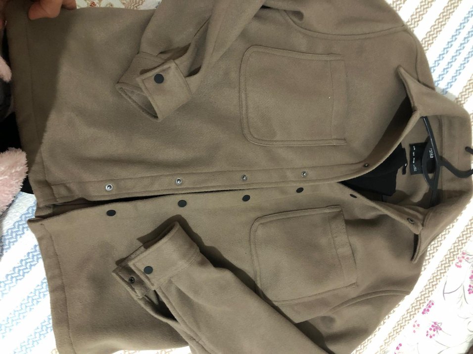 Düğmeli Kahverengi Erkek Süet Palto - Görsel 2