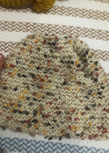 Çocuk Çok Renkli Örgü Bere ve Boyunluk Takımı - Görsel 15