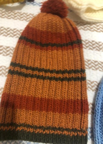 Çocuk Çok Renkli Örgü Bere ve Boyunluk Takımı - Görsel 10