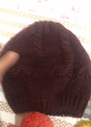 Çocuk Çok Renkli Örgü Bere ve Boyunluk Takımı - Görsel 14