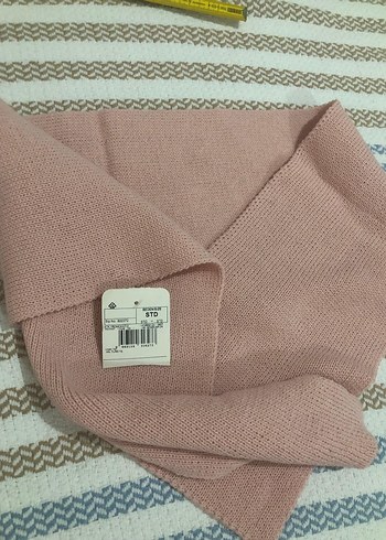 Pembe Kısa Triko Kadın Kazak - Görsel 2