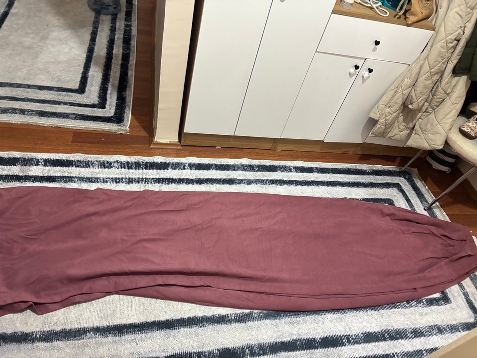 Bordo renkli  güzel fon perde. - Görsel 2